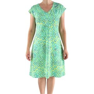 Title Nine - Diamalete Active Athletic Dress - Green & Blue Floral